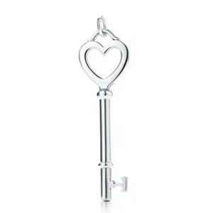 Tiffany & Co. Silver Heart Key Pendant